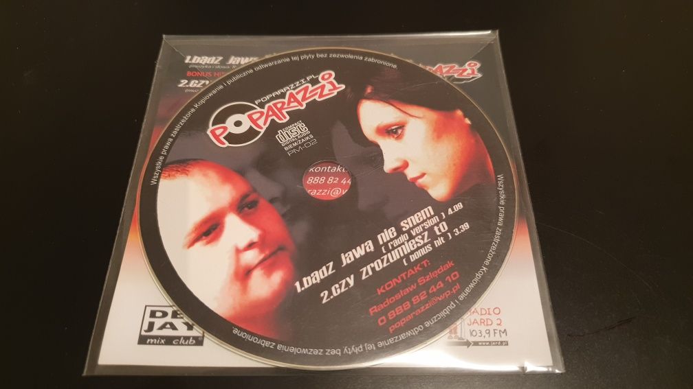Poparazzi - Bądź Jawą nie Snem - RARE Promo CDM - Mint - Disco Polo