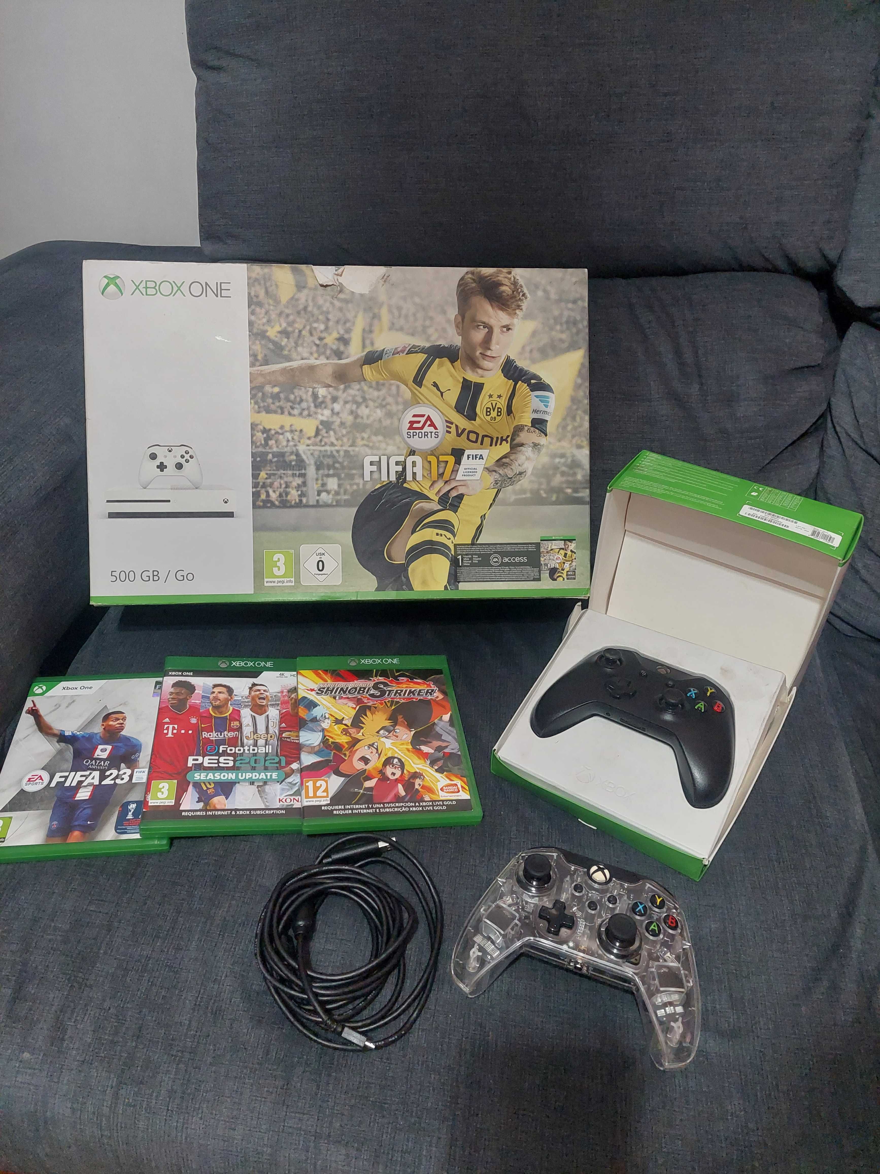 Xbox one, 2 comandos e 4 jogos