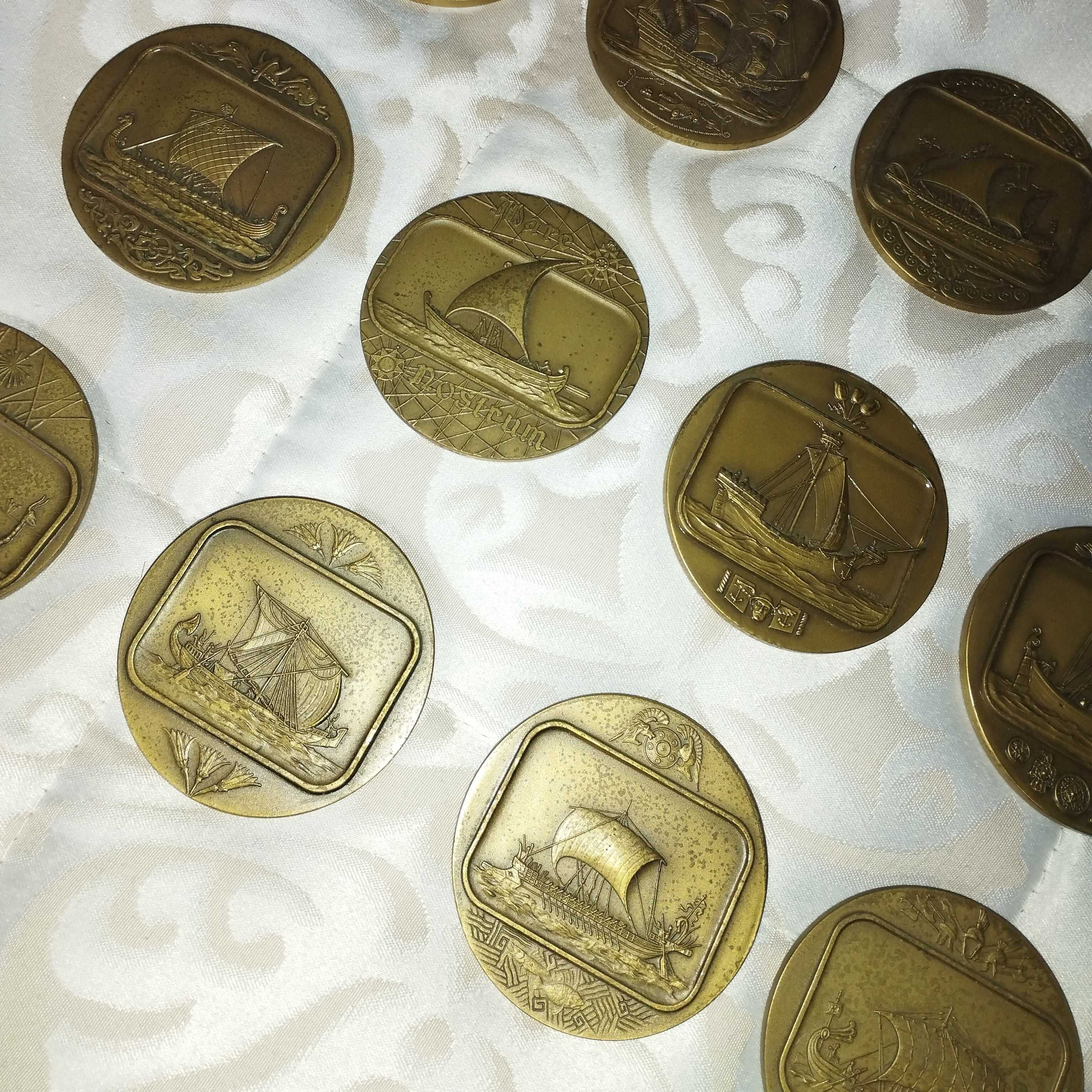 Coleção 25 Medalhas "História do Barco" em Bronze