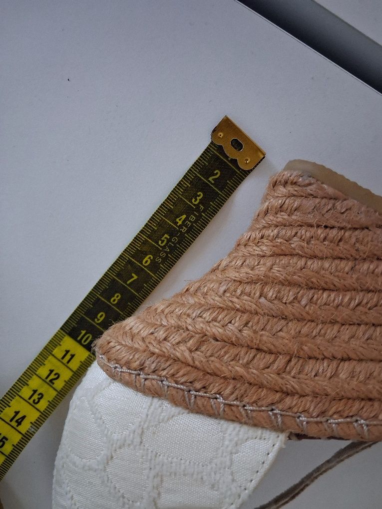 Buty letnie espadryle na koturnie stabilne r 37