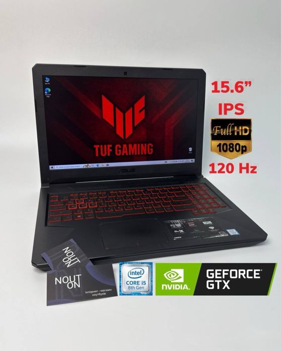 Asus TUF FX504 120Гц | i5-8300H | GTX 1050 | 16/1.2 ТБ |