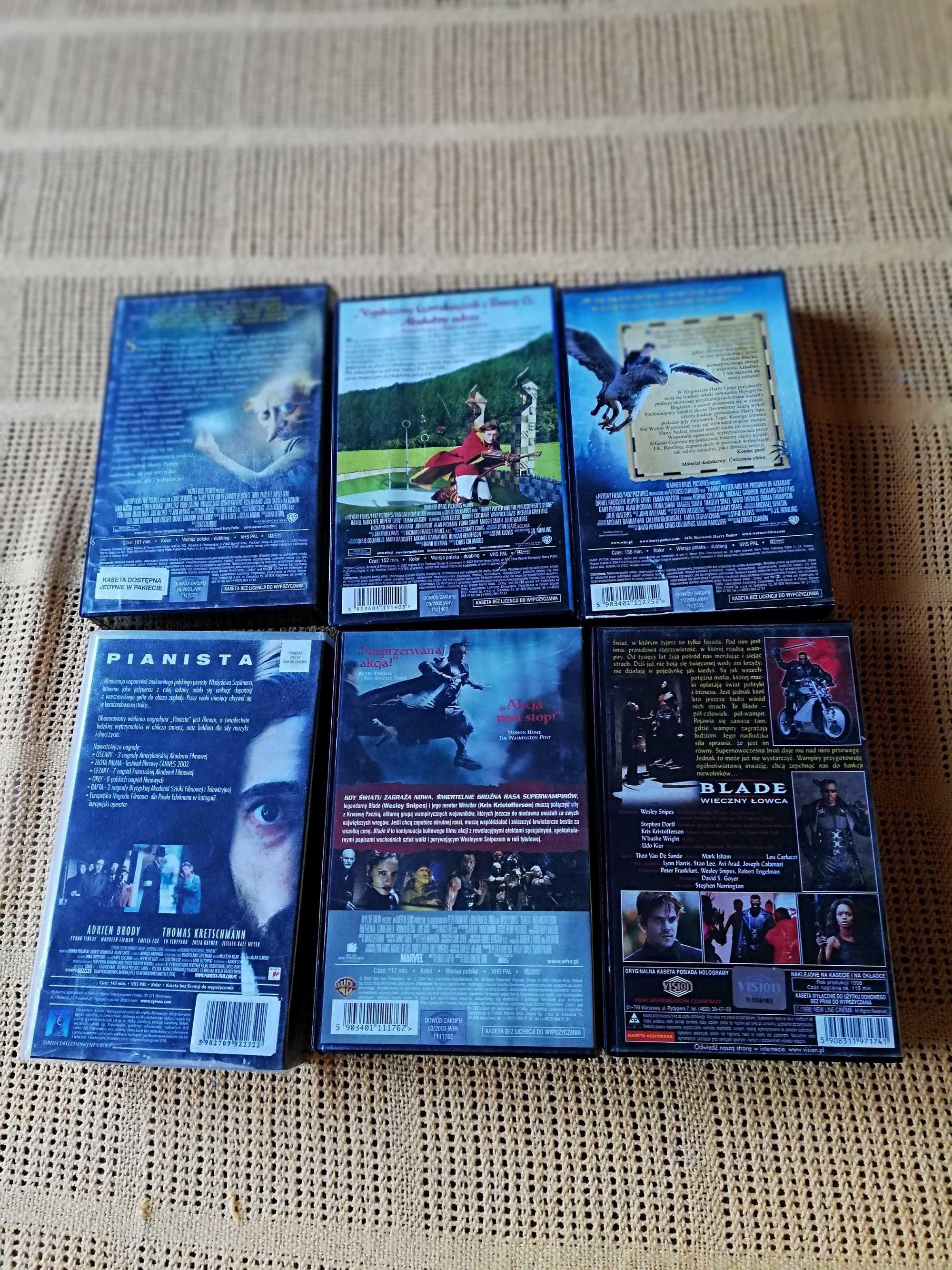 Kasty VHS Harry Potter x3 i 2x Blade