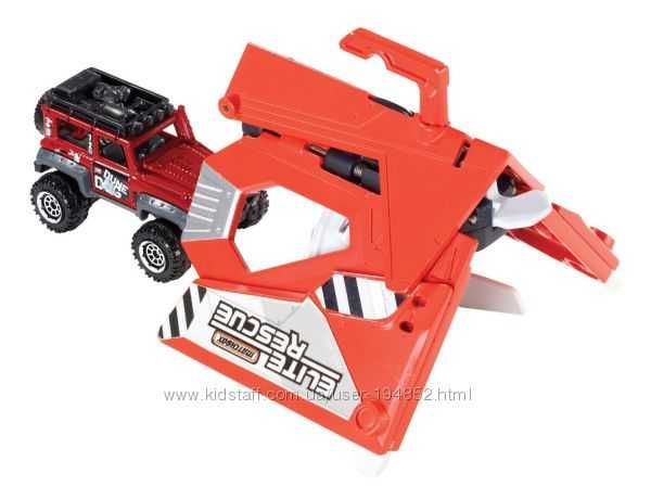 Matchbox Elite Rescue Glider Vehicle набір літаком  і машинка