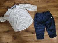 Elegancki komplet: koszula i spodnie r. 68 H&M