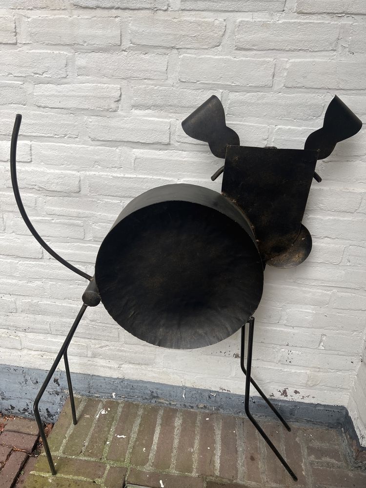 Wielki Pies metaloplastyka rzeźba nowoczesna handmade