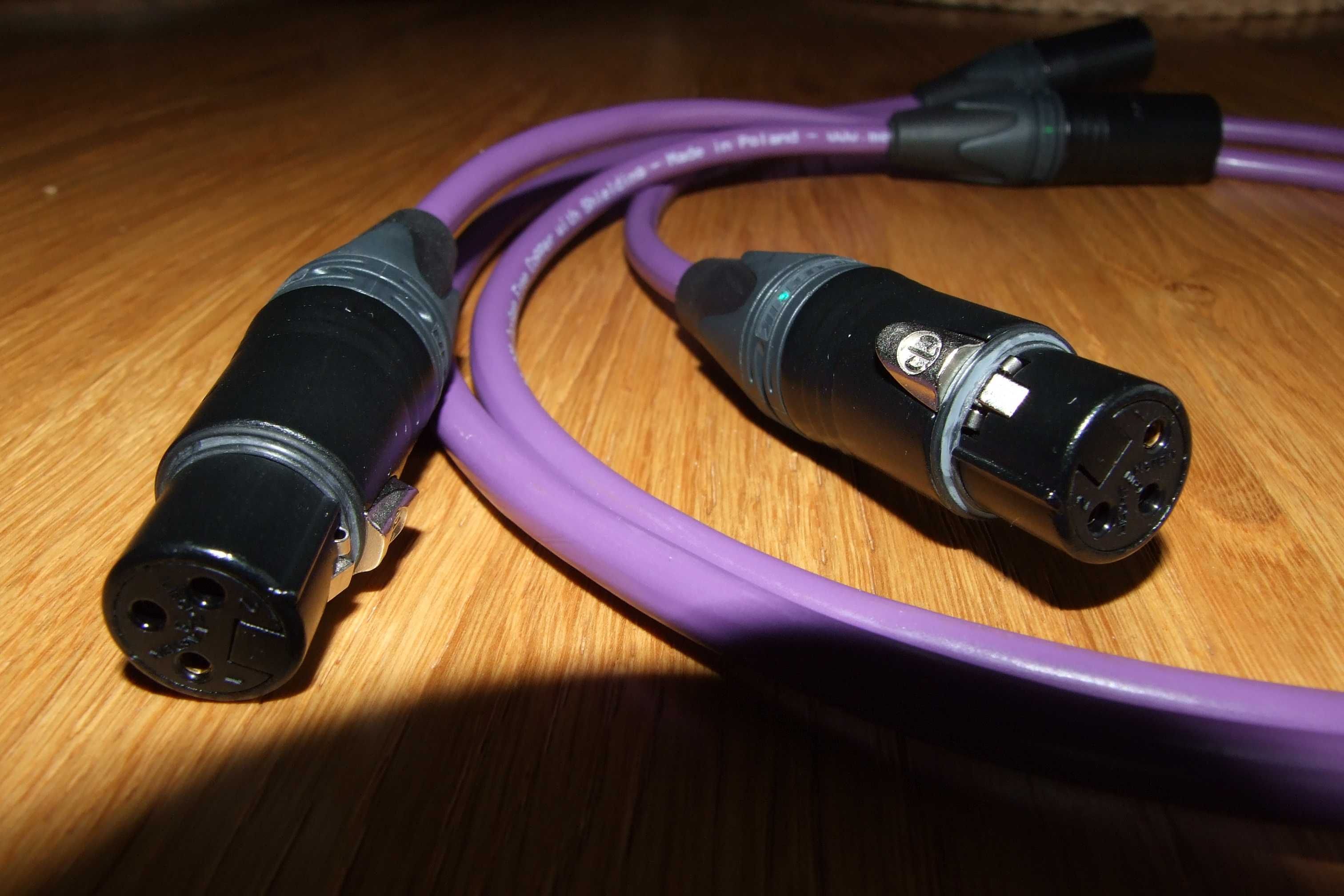 Kabel XLR Melodika 2x1m Purple Rain