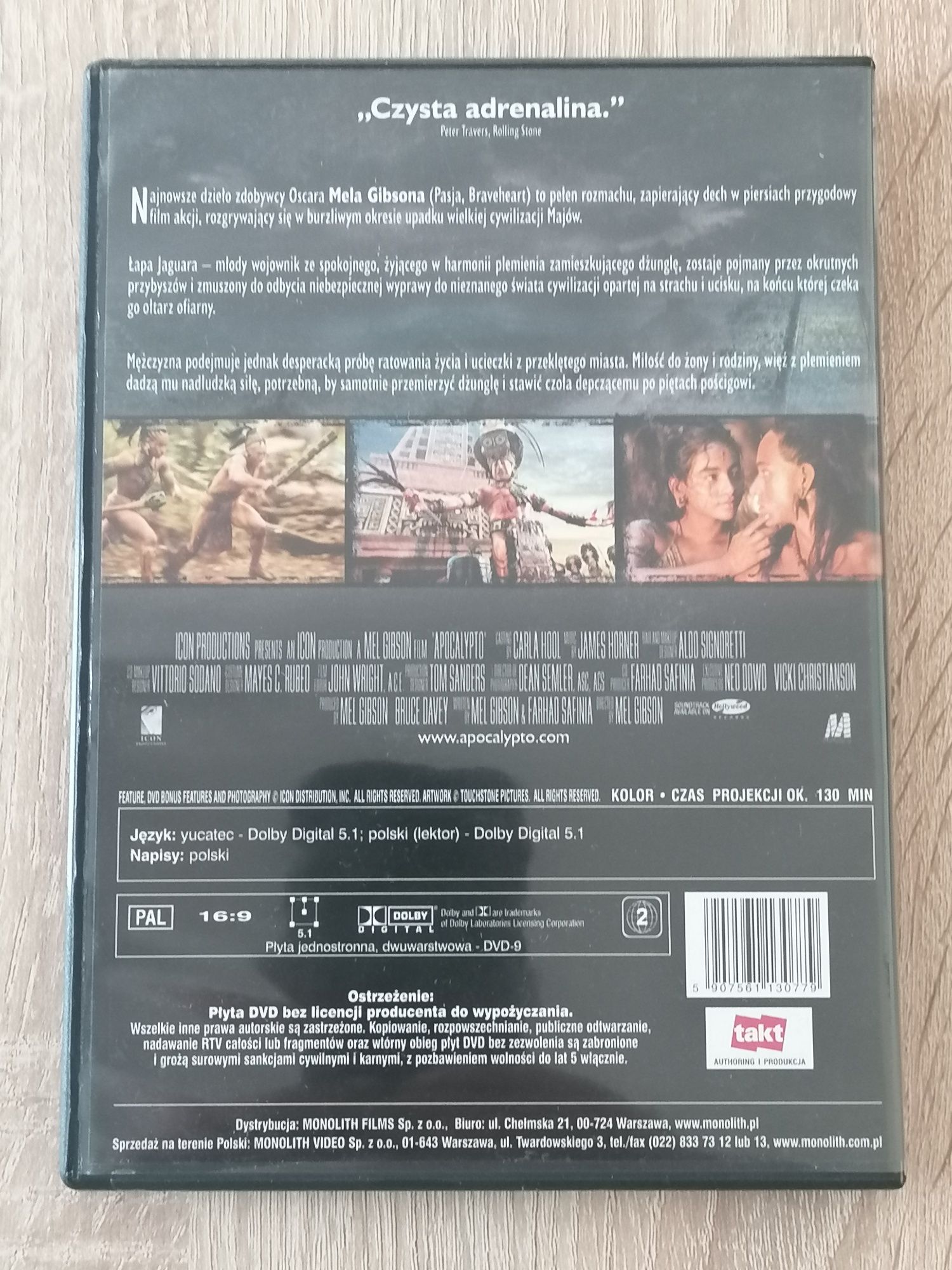 APOCALYPTO - film dvd