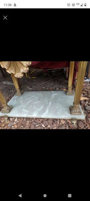 Ława z mosiądzu -blat ONYX