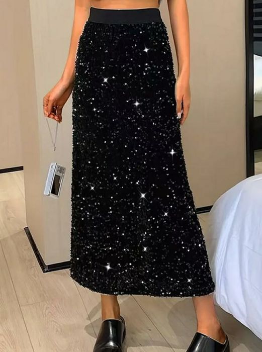 Спідниця міді в паєтки