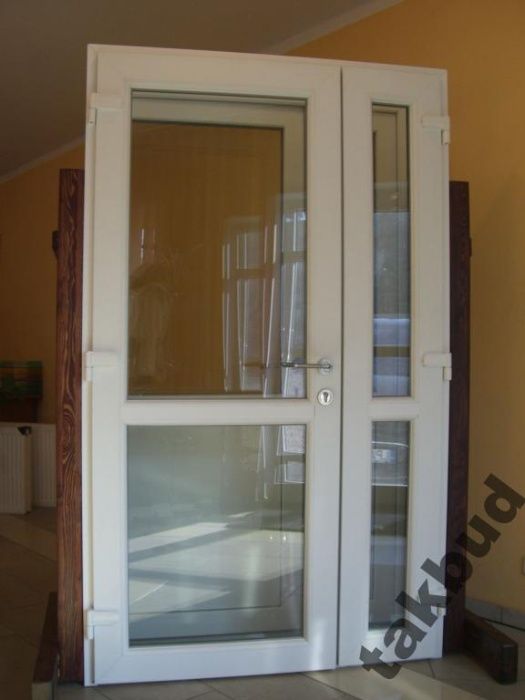 Drzwi PCV 140 X 210 białe sklepowe Koszalin