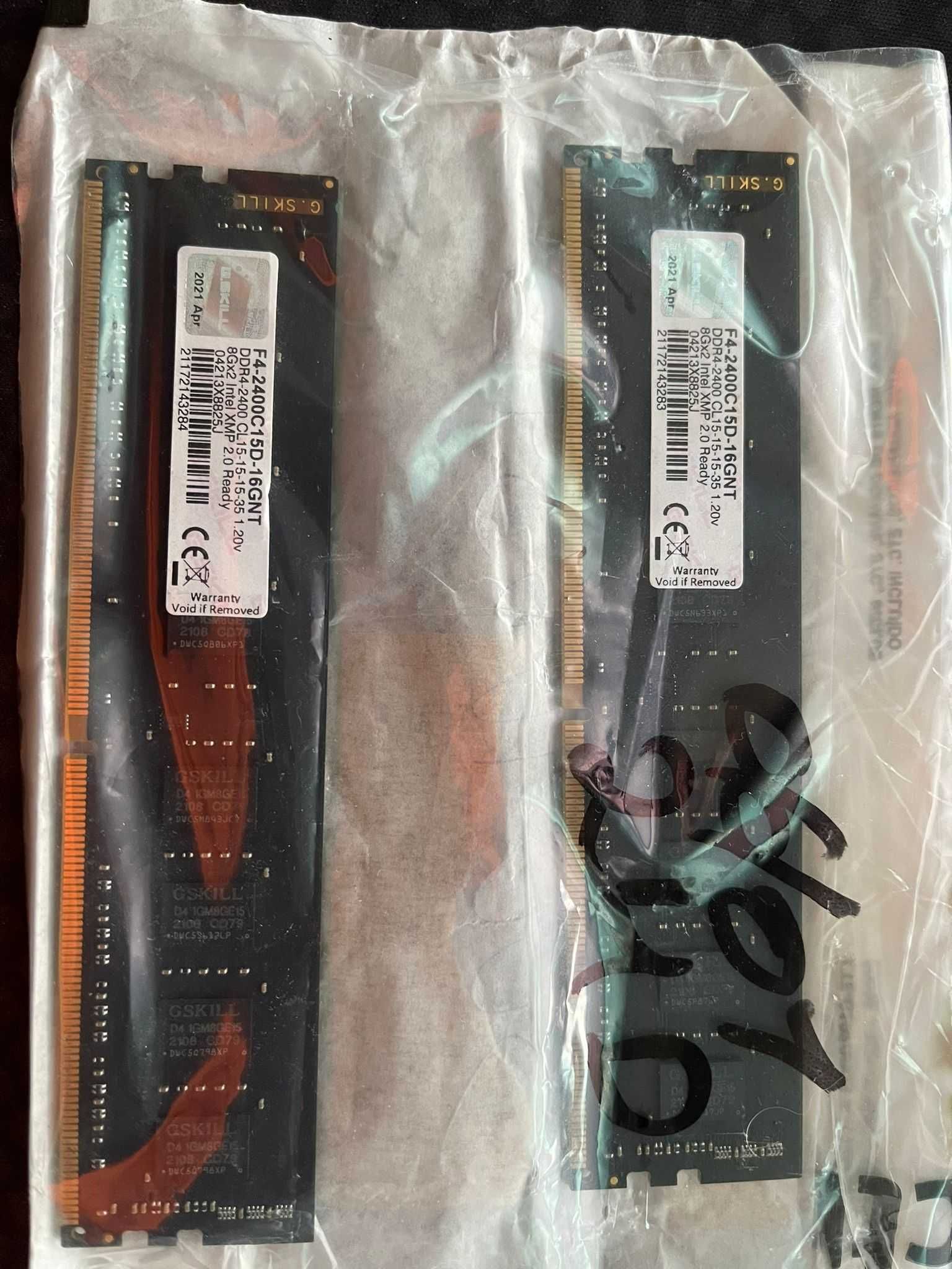 Memórias RAM G.SKILL NT 16GB (2x8GB)