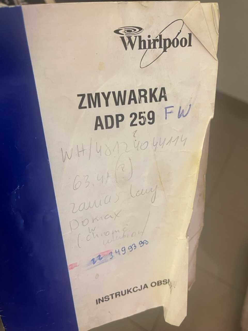programator do zmywarki Whirpool ADP 259, części