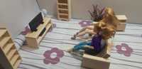 ZESTAW Stolik i TV dla Barbie Monster High Itegrity Toys