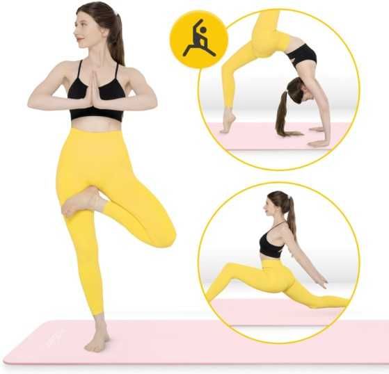 Mata do ćwiczeń 180×60 NBR 4FIZJO Jogi Pilates Aerobiku Cardio 1cm