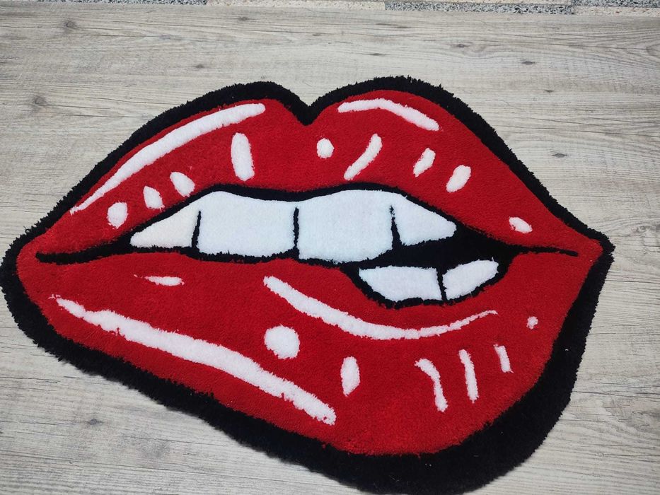 Tapete Artesanal "Lábios"