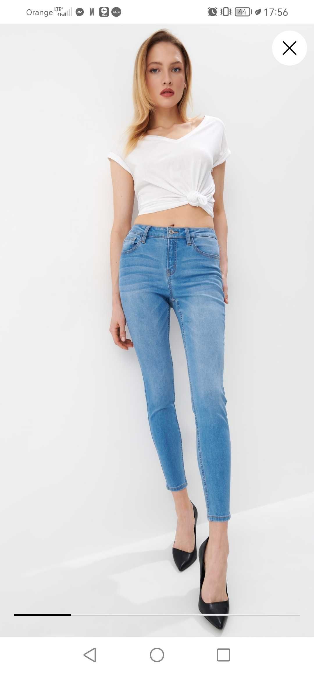 Spodnie jeansowe Mohito jeansy r.34 36 XS S jak nowe