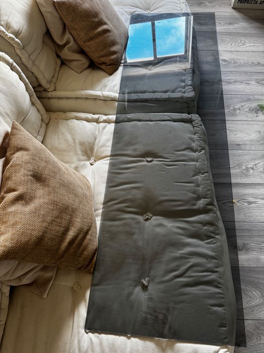 Tampo de vidro cinzento Malm Ikea