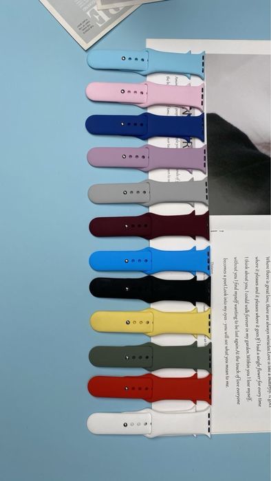 Силіконовий ремінь для  Apple Watch 38/40/41/42/44/45/49mm