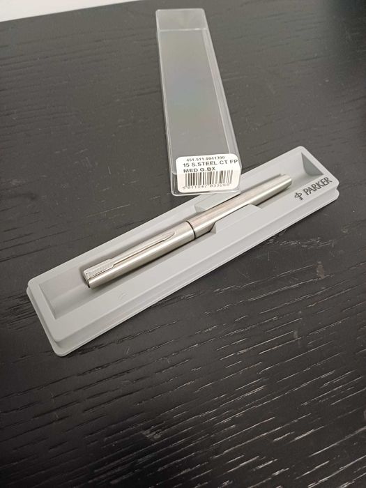 Caneta Parker de tinta permanente em aço inoxidável - 15 Special Steel