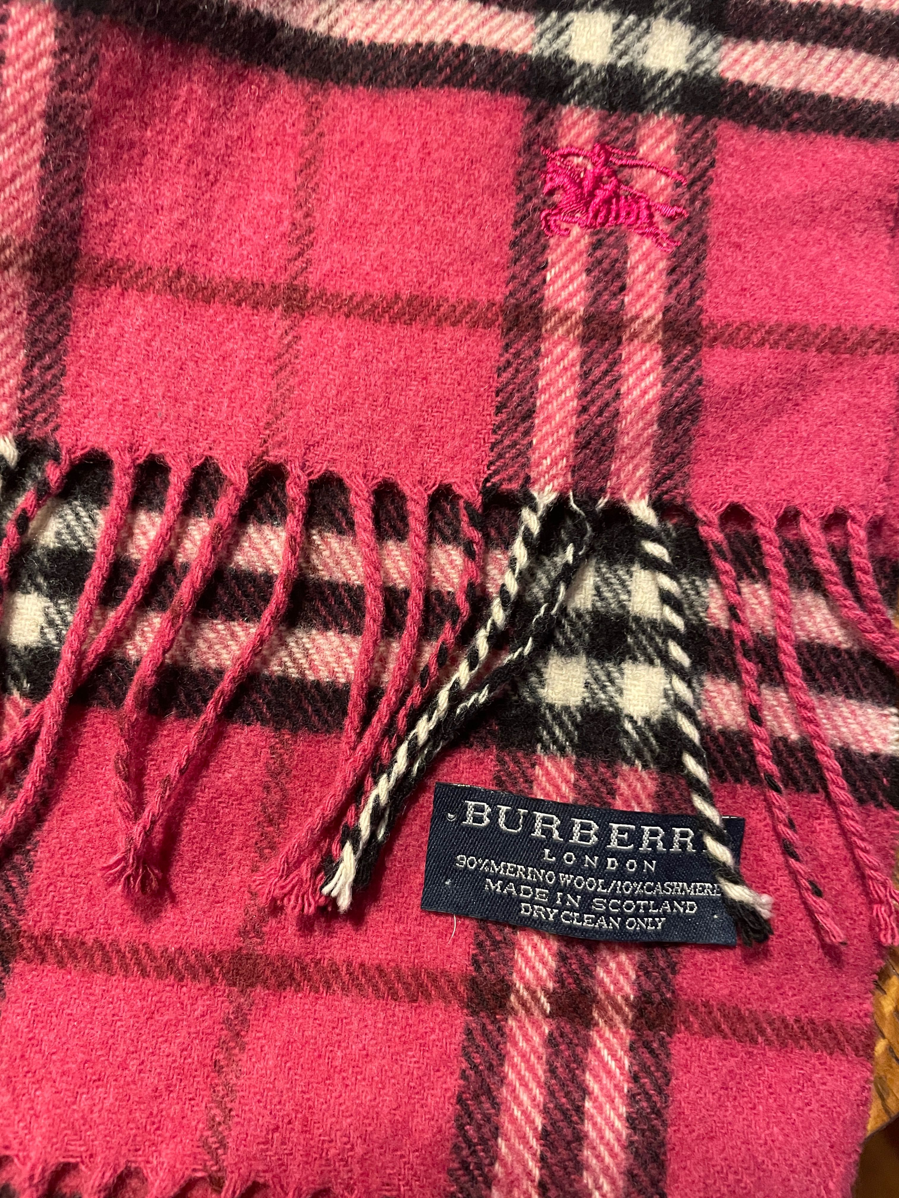 Burberry London szal szalik oryginał 90% wełna jagnięca 10% kaszmir