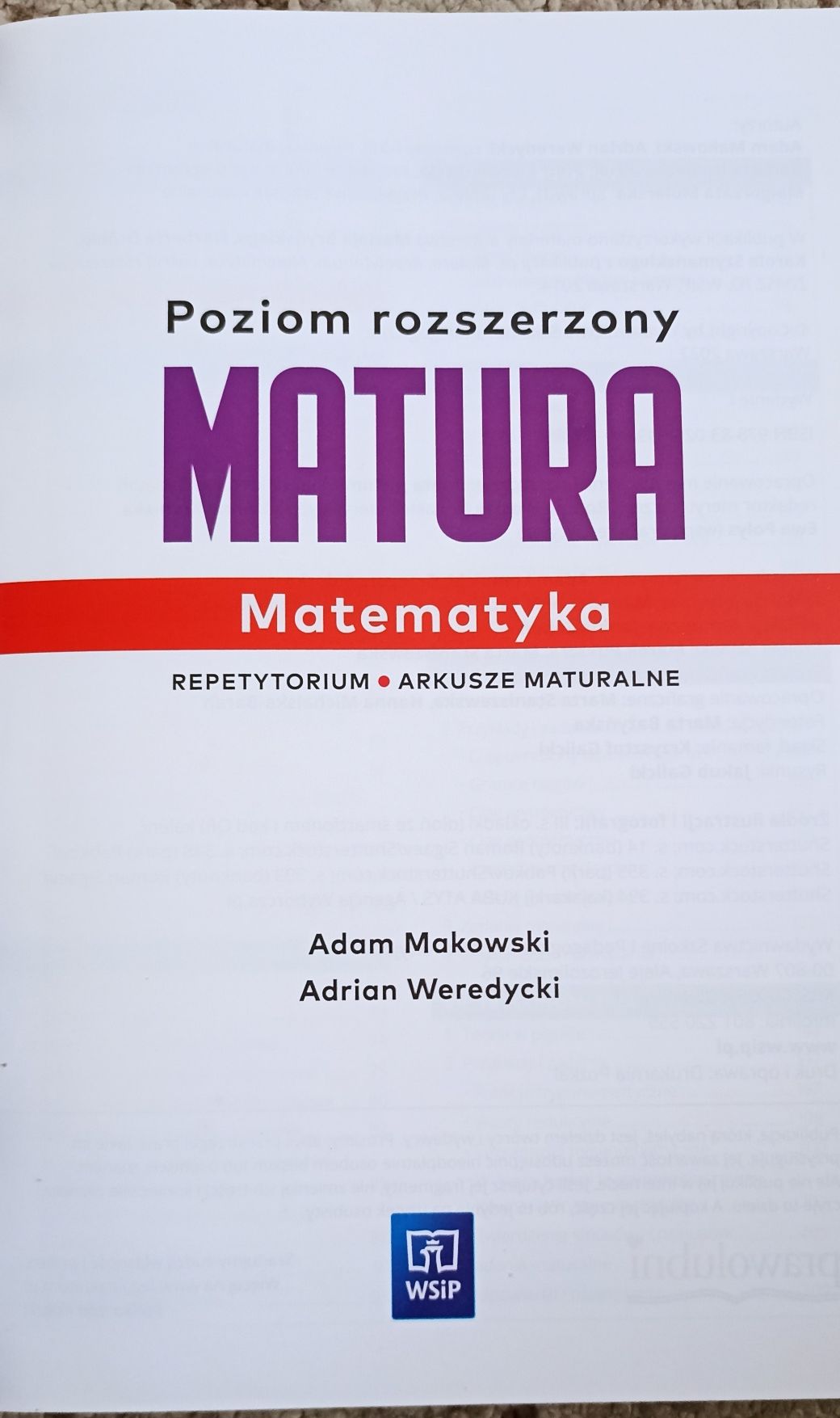 Matura matematyka poziom rozszerzony WSIP