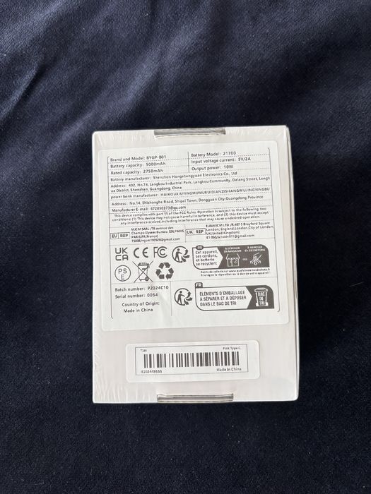 Mini power bank 5000MAH USB-C