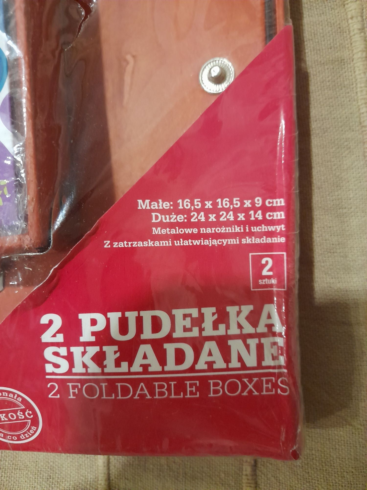 Pudełka składane 2 szt.