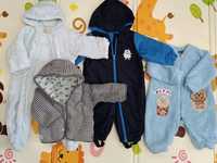 Лот одяг для хлопчика( чоловічок,комбінезон, куртка, термо) 68-74