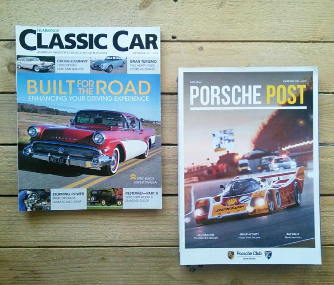 авто-журналы Octane, Evo, Porsche Post, журнал Classic Car, Top Gear