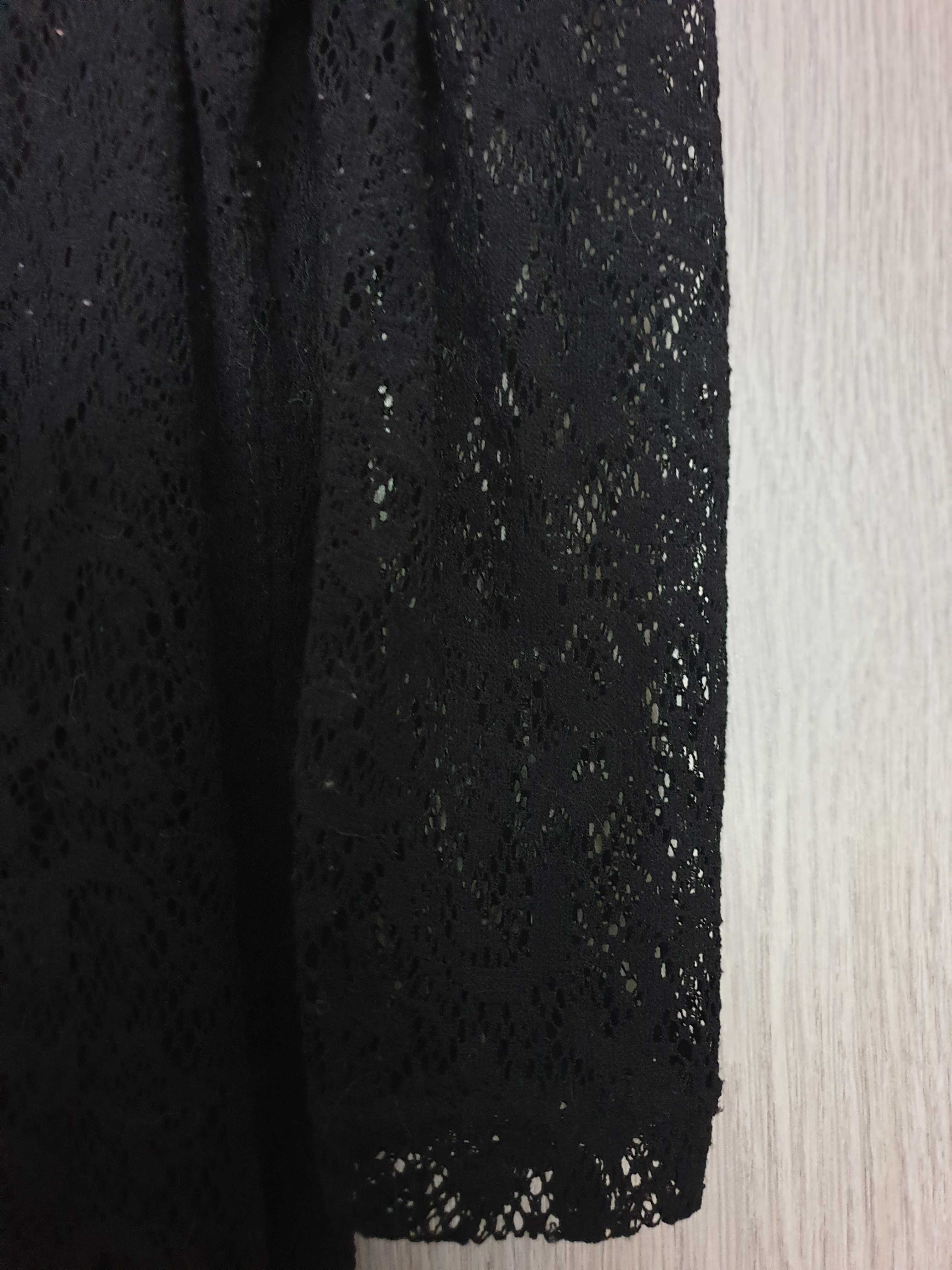 Czarna koronkowa sukienka ciążowa H&M Mama rozmiar M