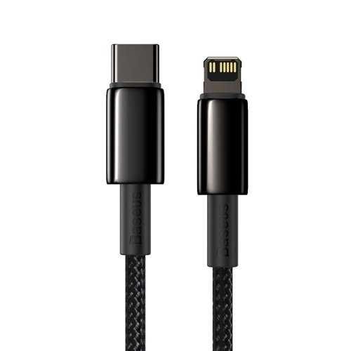 Baseus kabel USB Typ C - Lightning szybkie ładowanie 20 W 1 m czarny