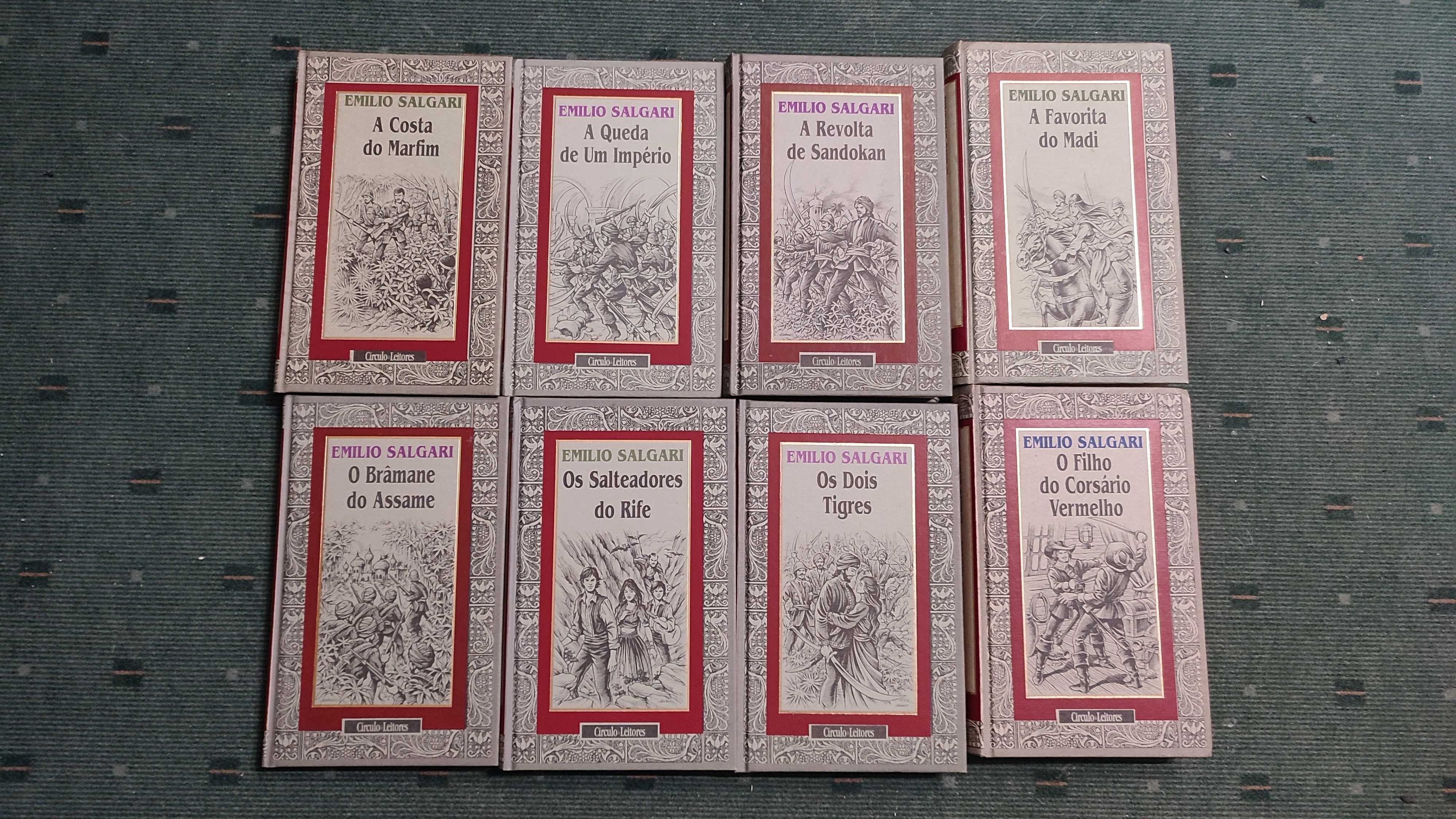 Lote 20 Livros de Emilio Salgari - Edição Circulo de Leitores