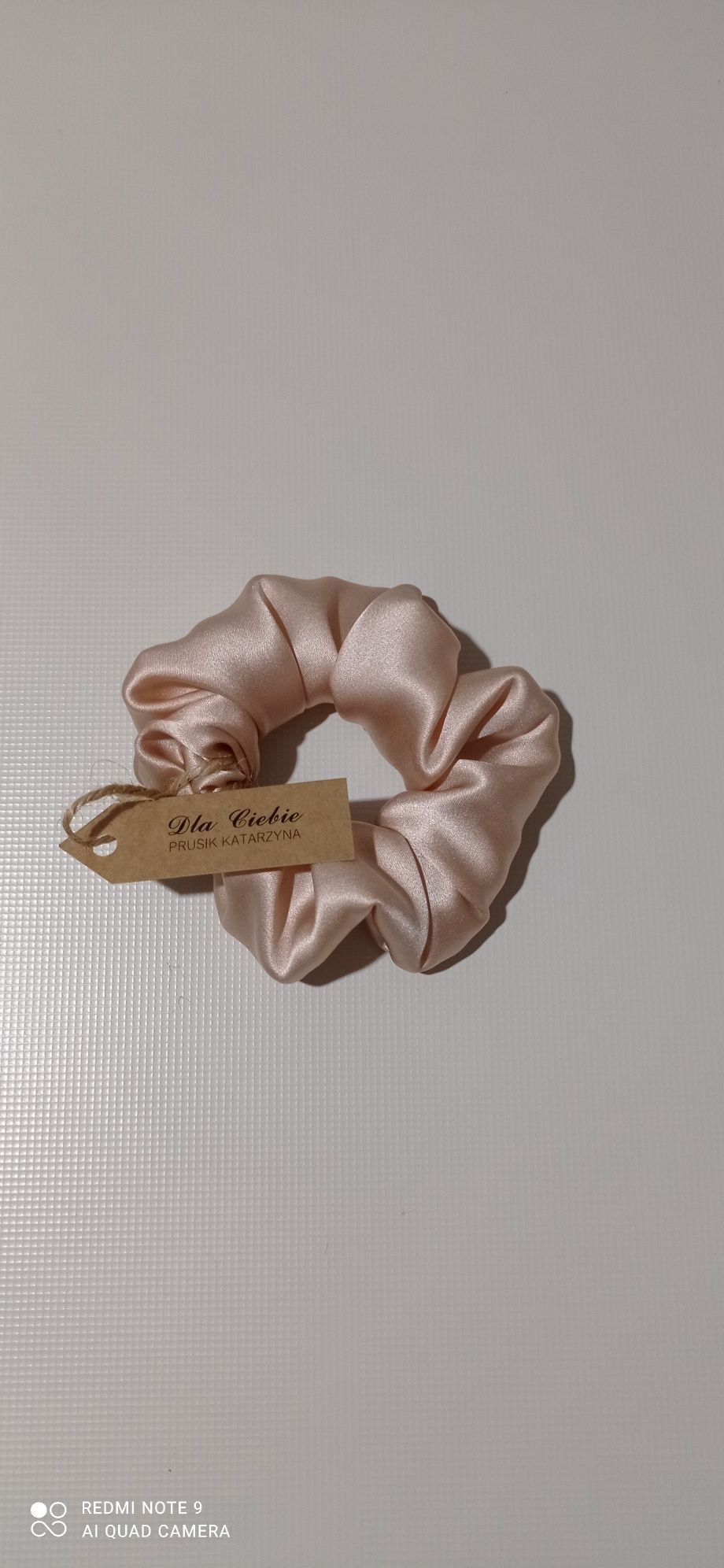 Gumki scrunchie jedwabna