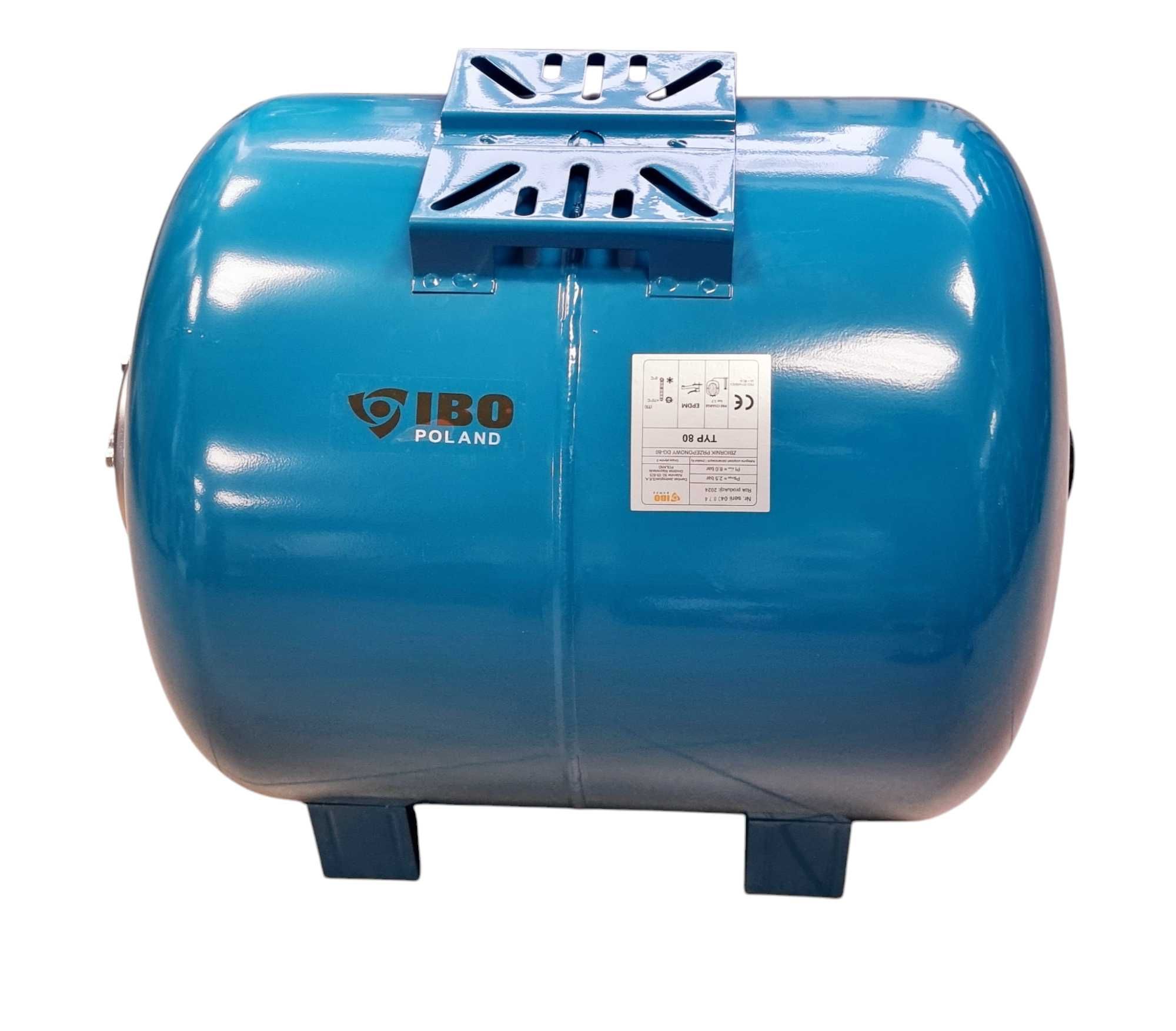 ZBIORNIK Przeponowy 80L IBO Hydrofor Poziomy Mocny Solidny!