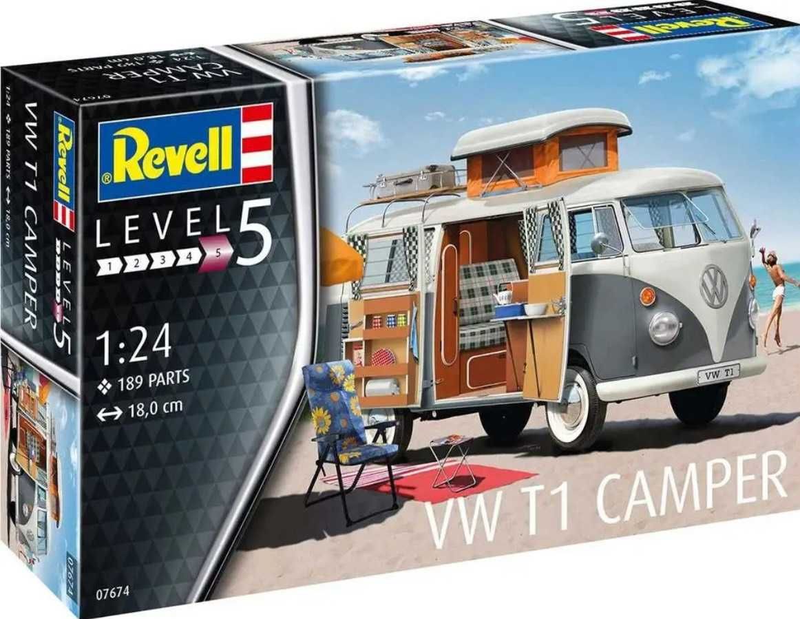 Model do sklejania Rvell 07674 VW T1 Camper