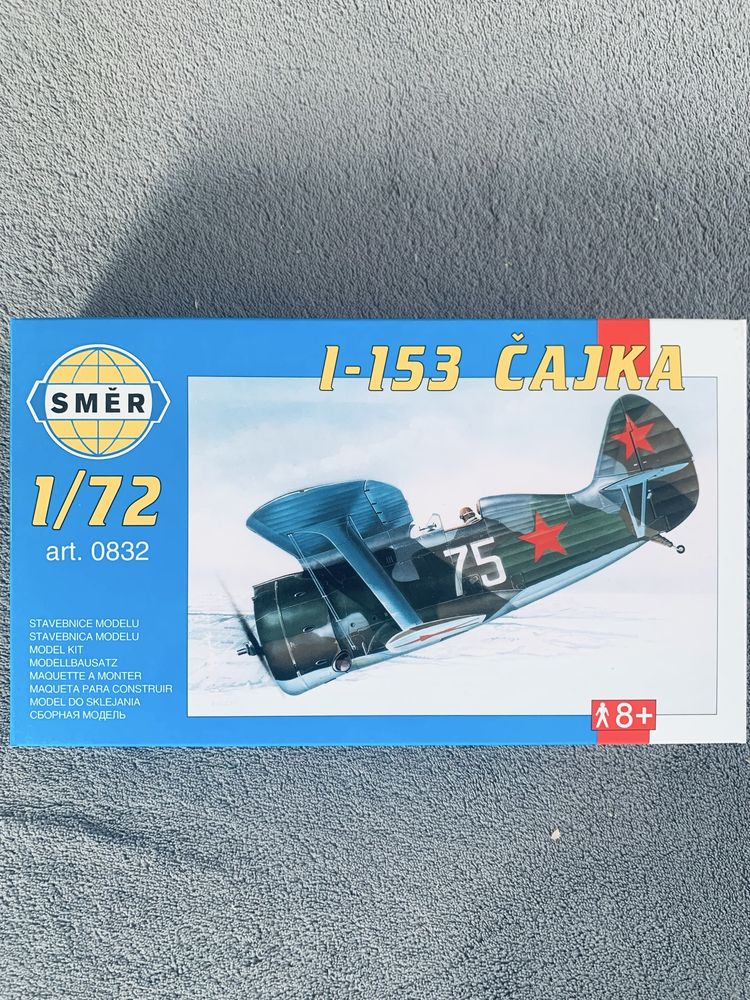 Samolot I-153 Czajka model do sklejania Smer 0832