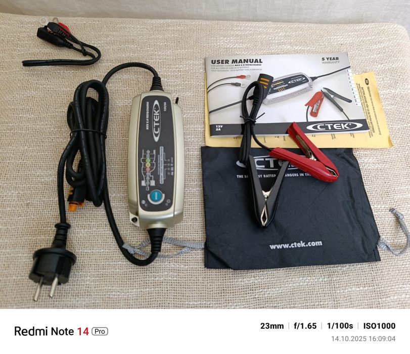 Ładowarka prostownik CTEK MXS 5.0 12V 5A – automatyczna, do akumulator
