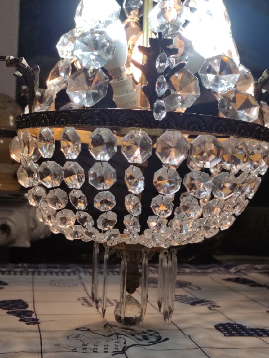 Lustre Antigo em Cristal