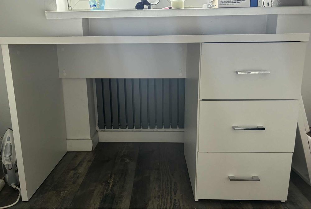 Biurko białe 120x60 wysokosc 70