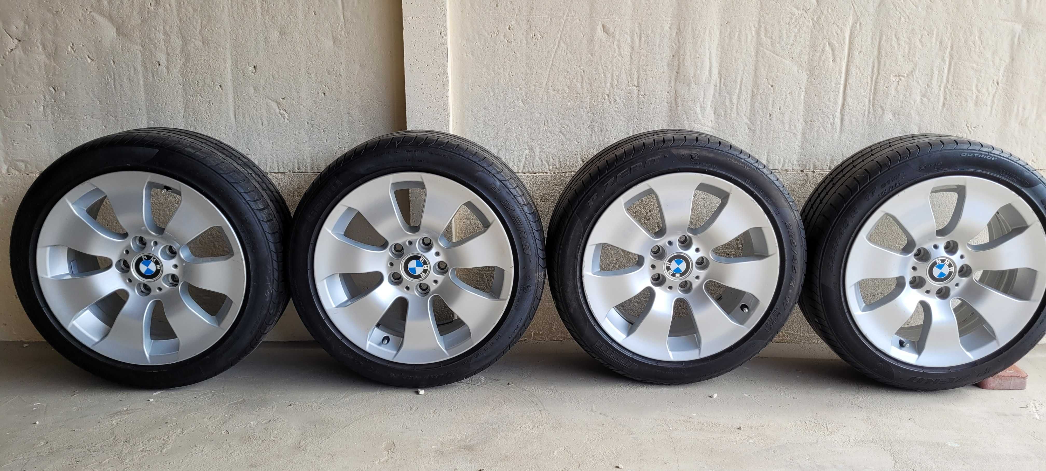 Alufelgi BMW BBS + opony letnie Pirelli 17 et 34 8j 5x120