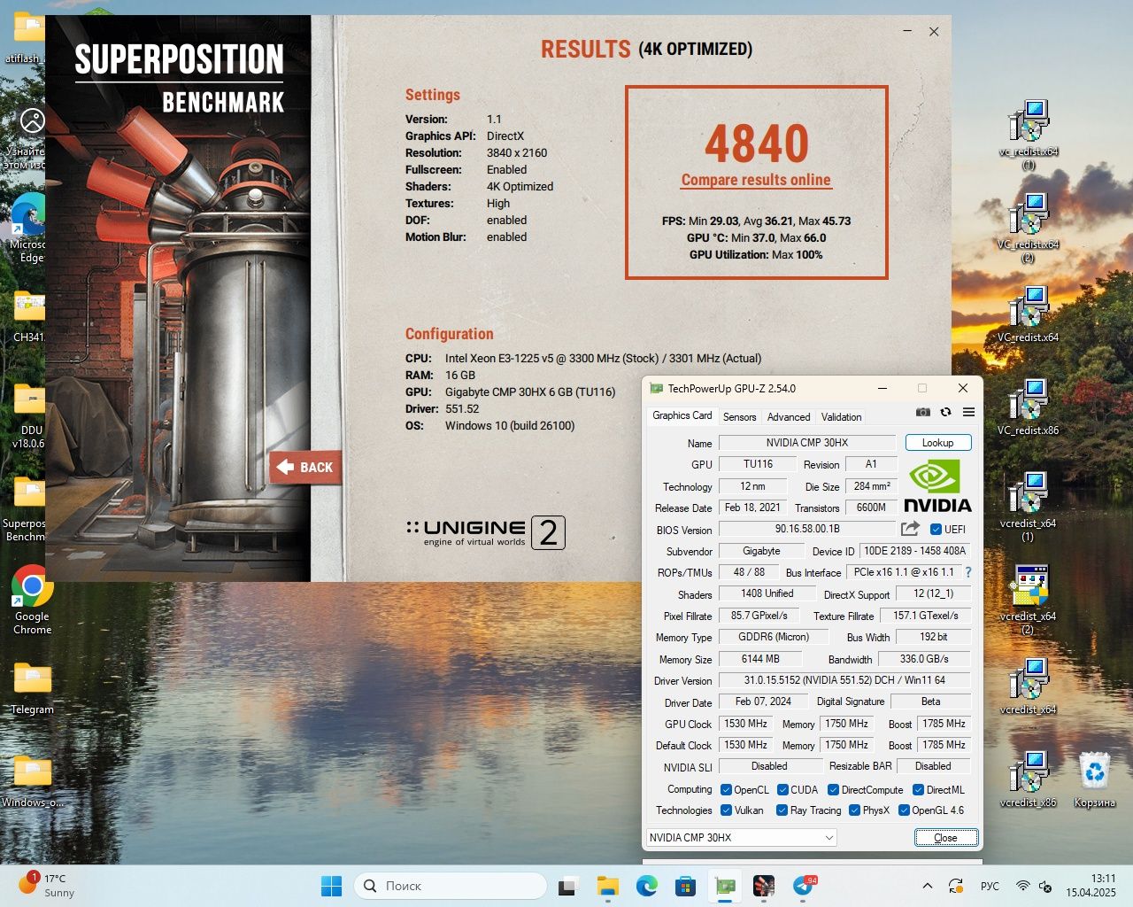 Gigabyte cmp 30hx (gtx 1660 super)