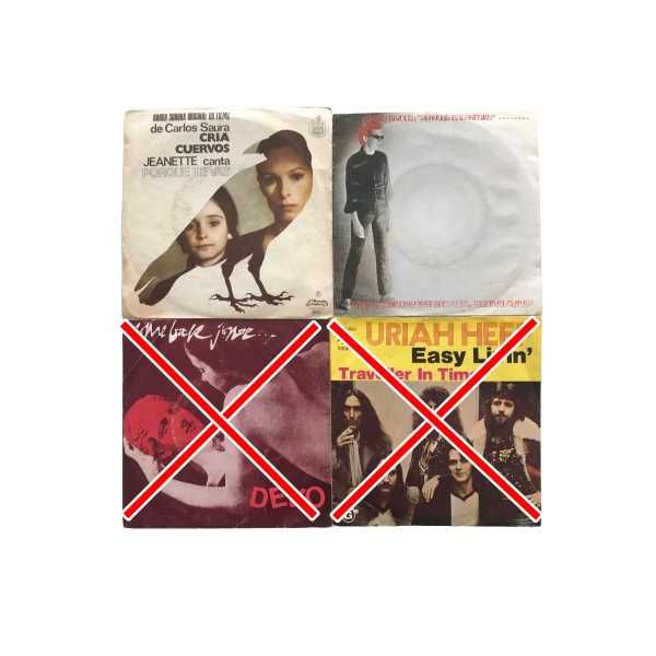 Discos vinil Brian Briggs Jeanette anos 70 e 80