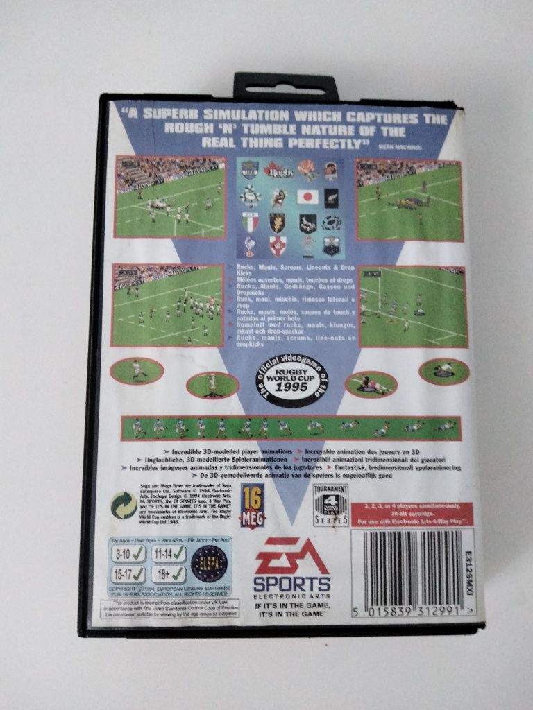 Rugby workd cup 95 mega drive