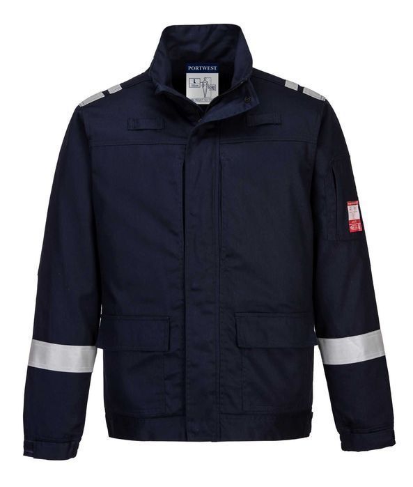 Portwest FR601 NOWA Bluza robocza trudnopalna Stretch granatowa r.S