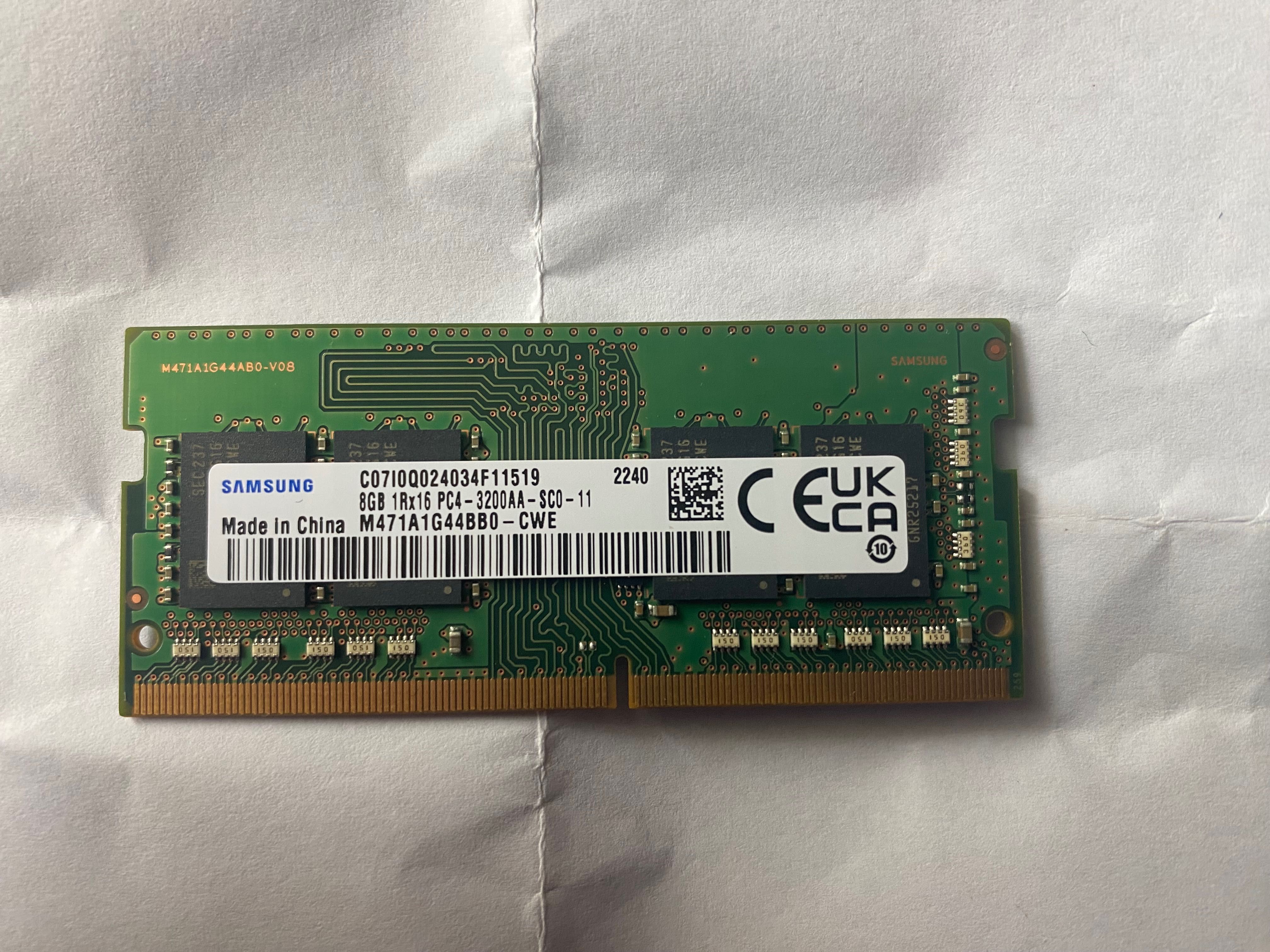 DDR4 SAMSUNG 8GB 1Rx16 3200 MHz
