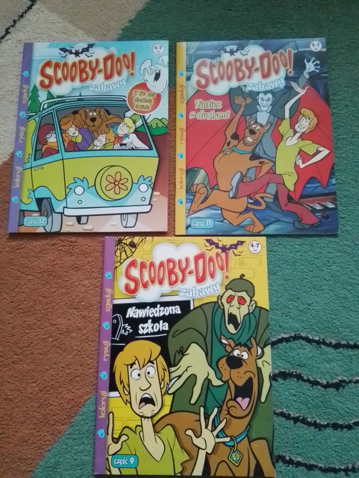 3 książki Scooby-Doo! zabawy