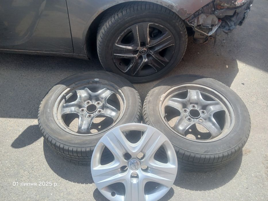 Диски залізні структурні з ковпаками R17 опель інсігнія астра j компле