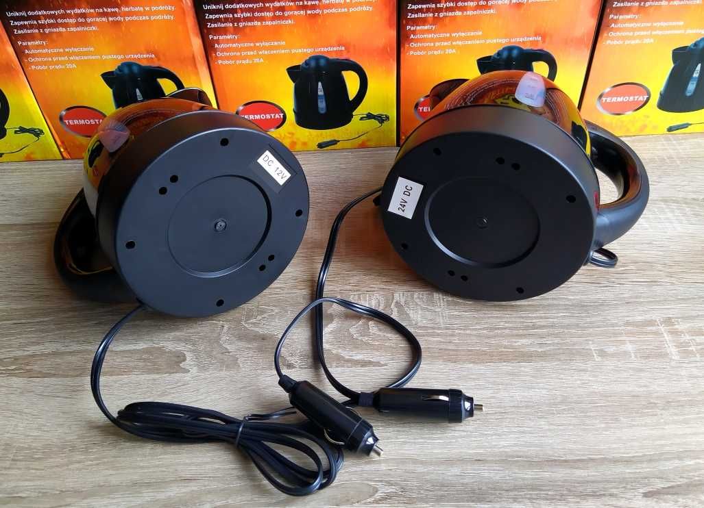 Автомобильный чайник в авто от прикуривателя на 12V 24V Электрочайник