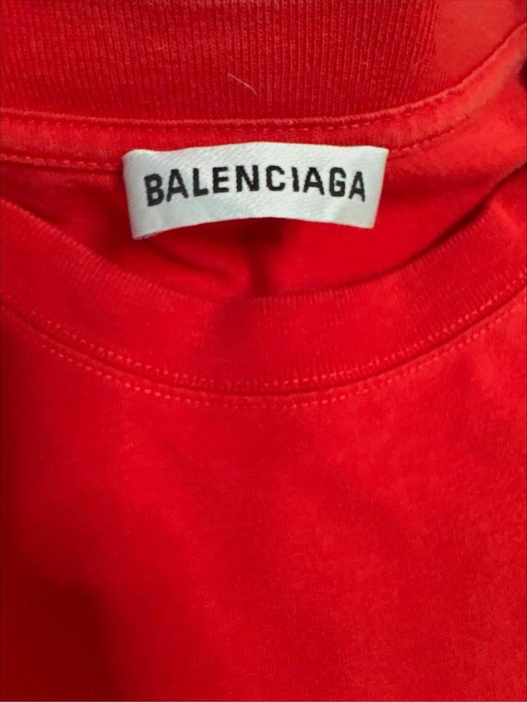 Balenciaga T-Shirt Portrait Band Logo Print Rea ОРИГИНАЛ