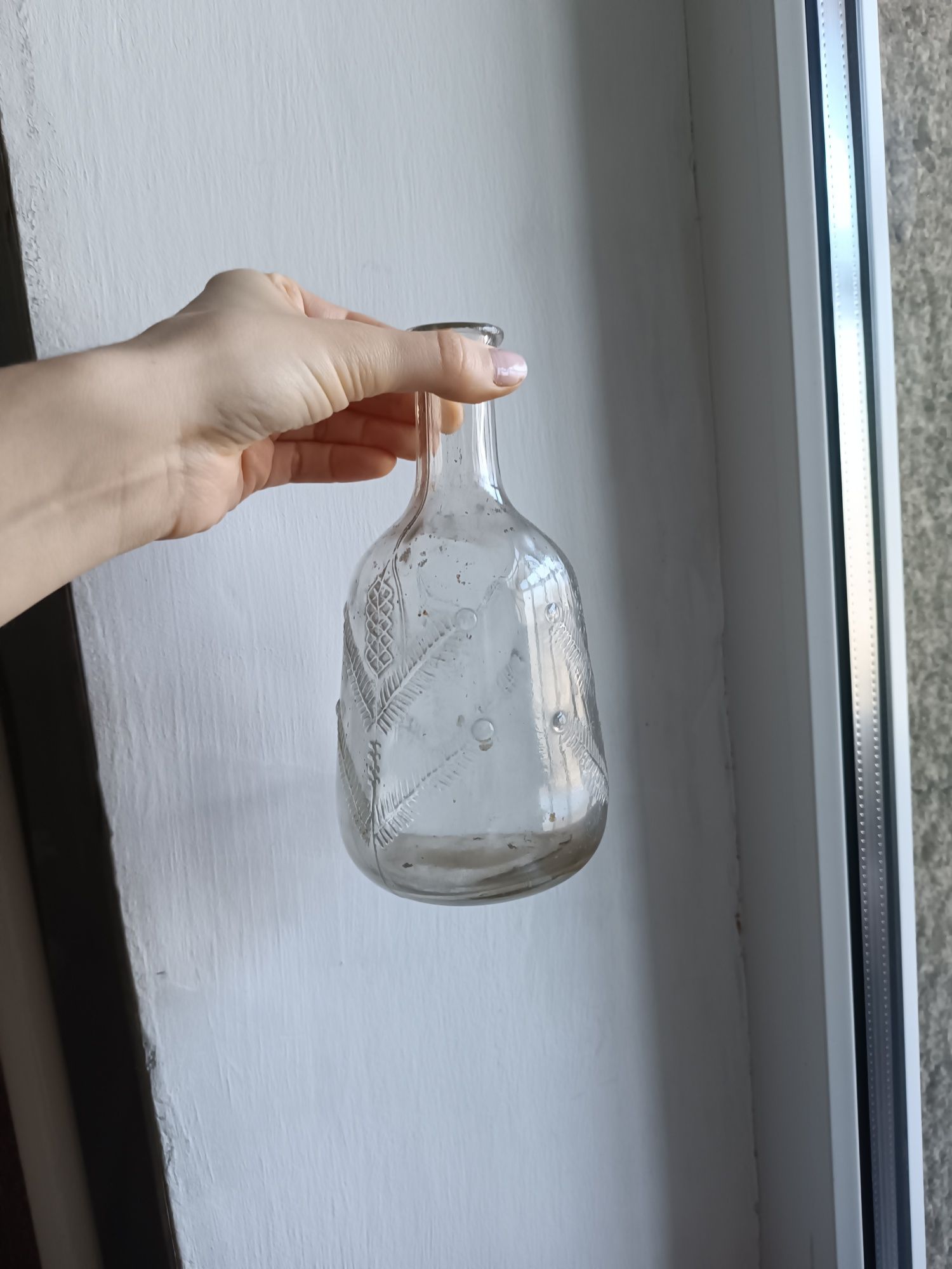 Графин кувшин бутылка из под водки Золотое кольцо прозрачный графін